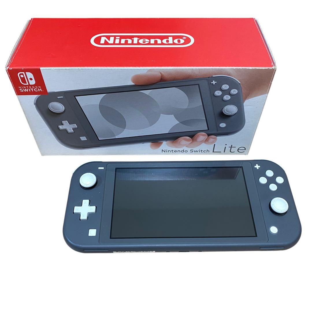 【中古・箱付き】Switch Lite スイッチライト グレー 本体 任天堂