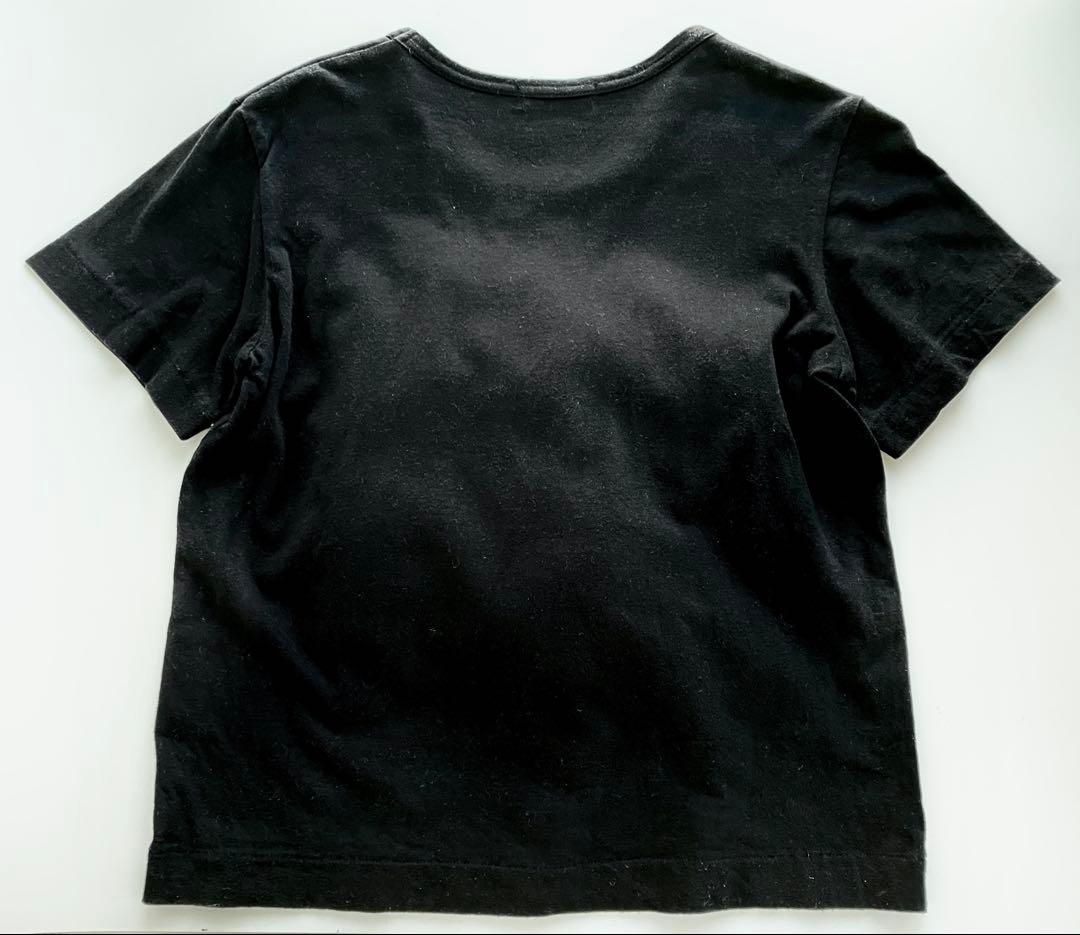 @*様 最終値下げ　トリココムデギャルソン フロントチュール黒半袖Tシャツ 渡辺