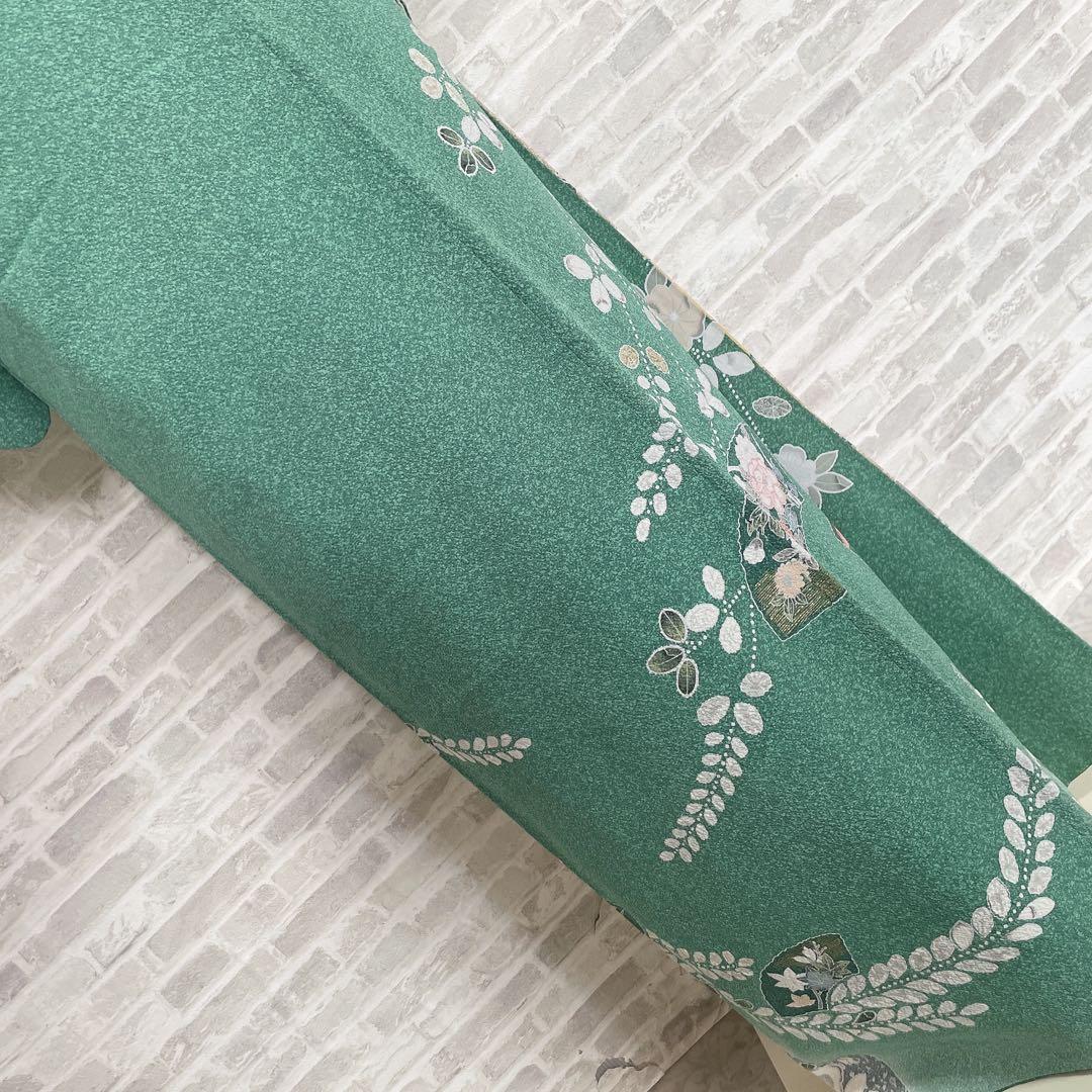 訪問着　フルセット　辻ヶ花　友禅　金糸　入学式　卒業式　着物　Q5