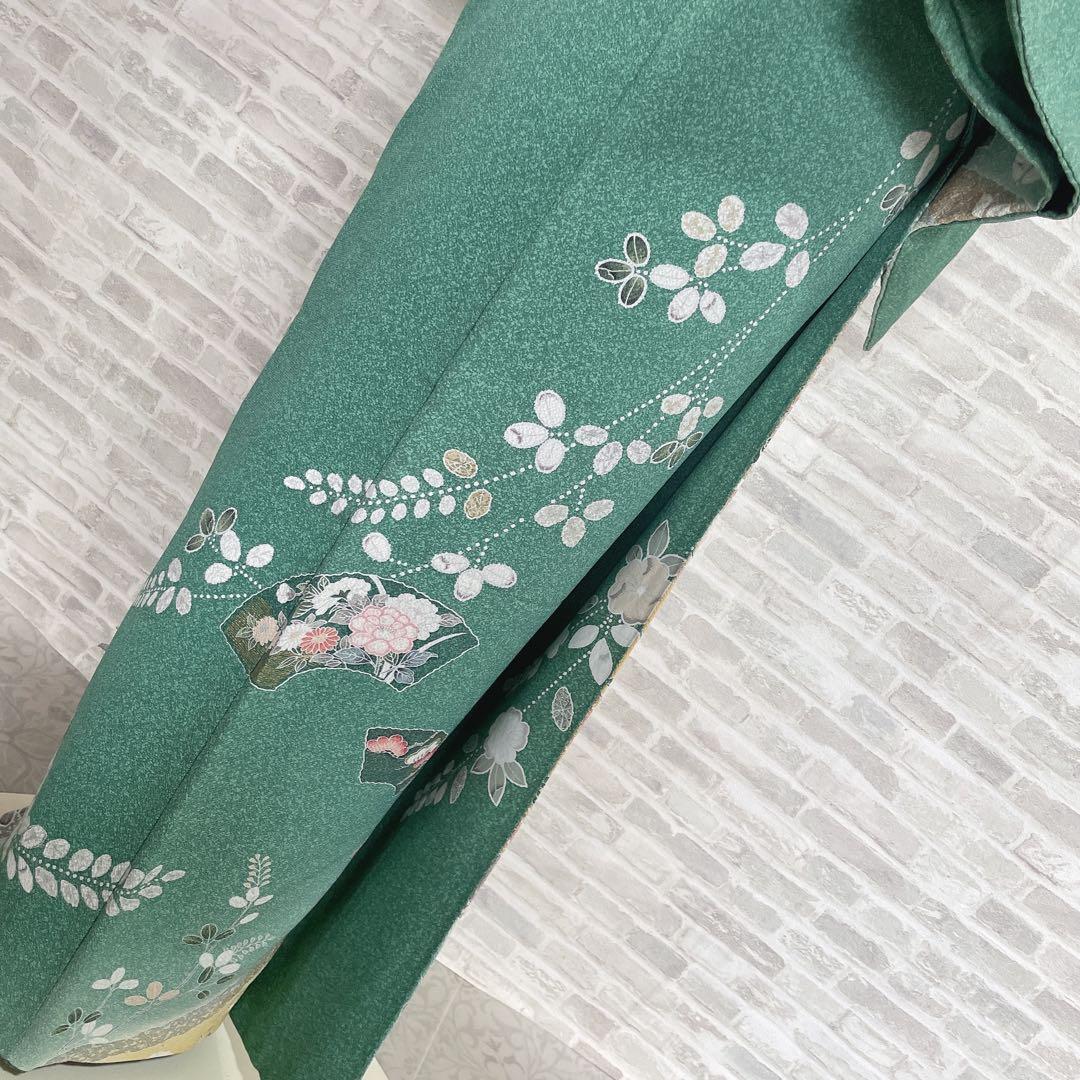 訪問着　フルセット　辻ヶ花　友禅　金糸　入学式　卒業式　着物　Q5