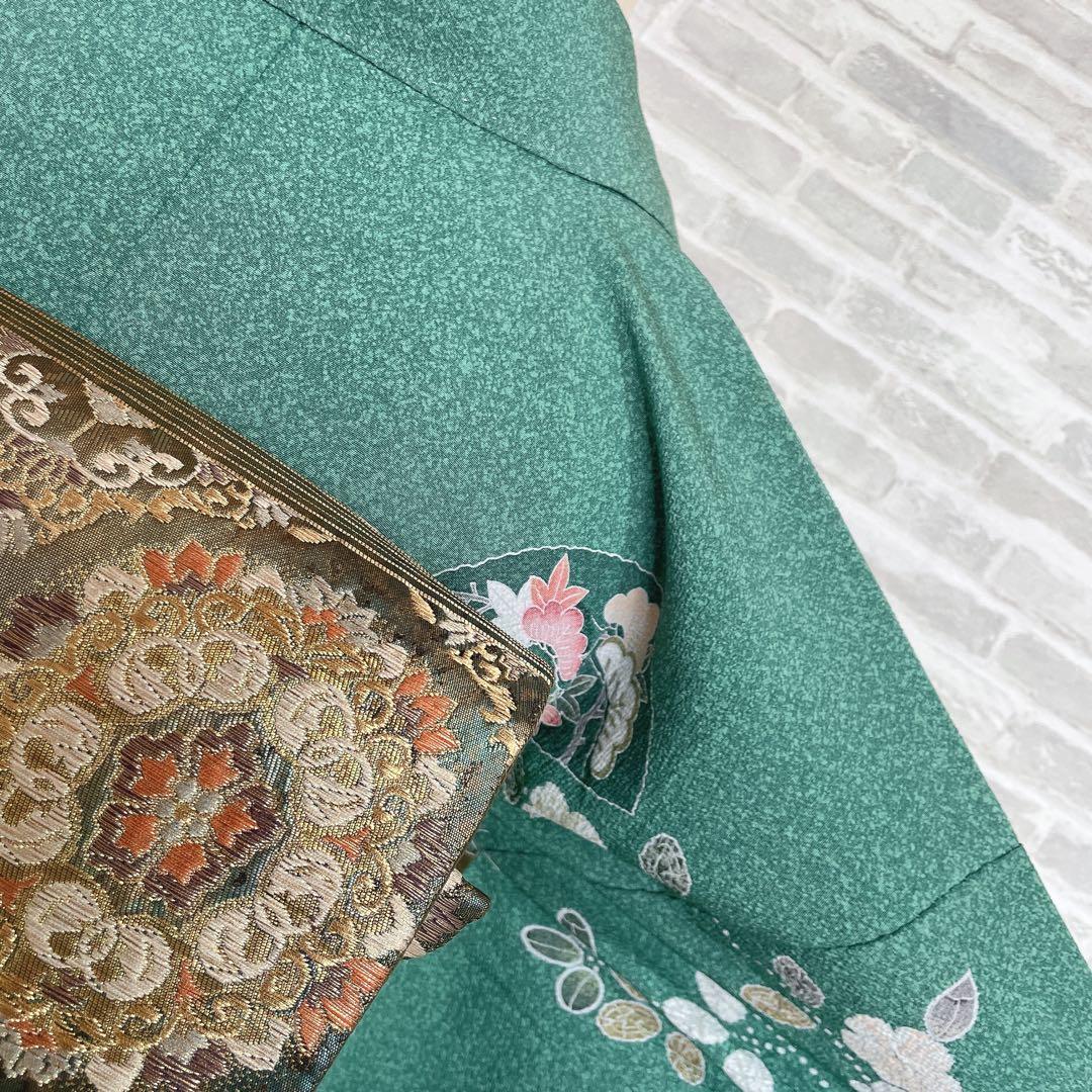 訪問着　フルセット　辻ヶ花　友禅　金糸　入学式　卒業式　着物　Q5