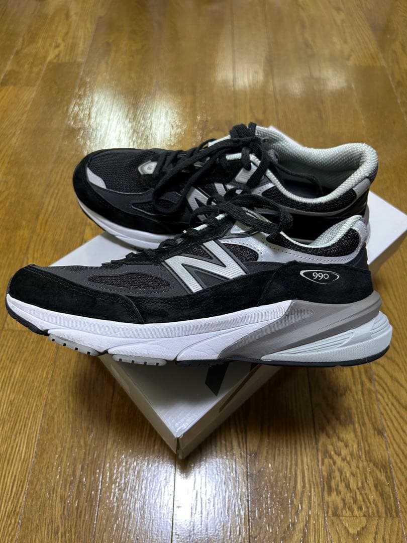 シューズ NEW BALANCE M990 V6 BLACK MADE IN USA