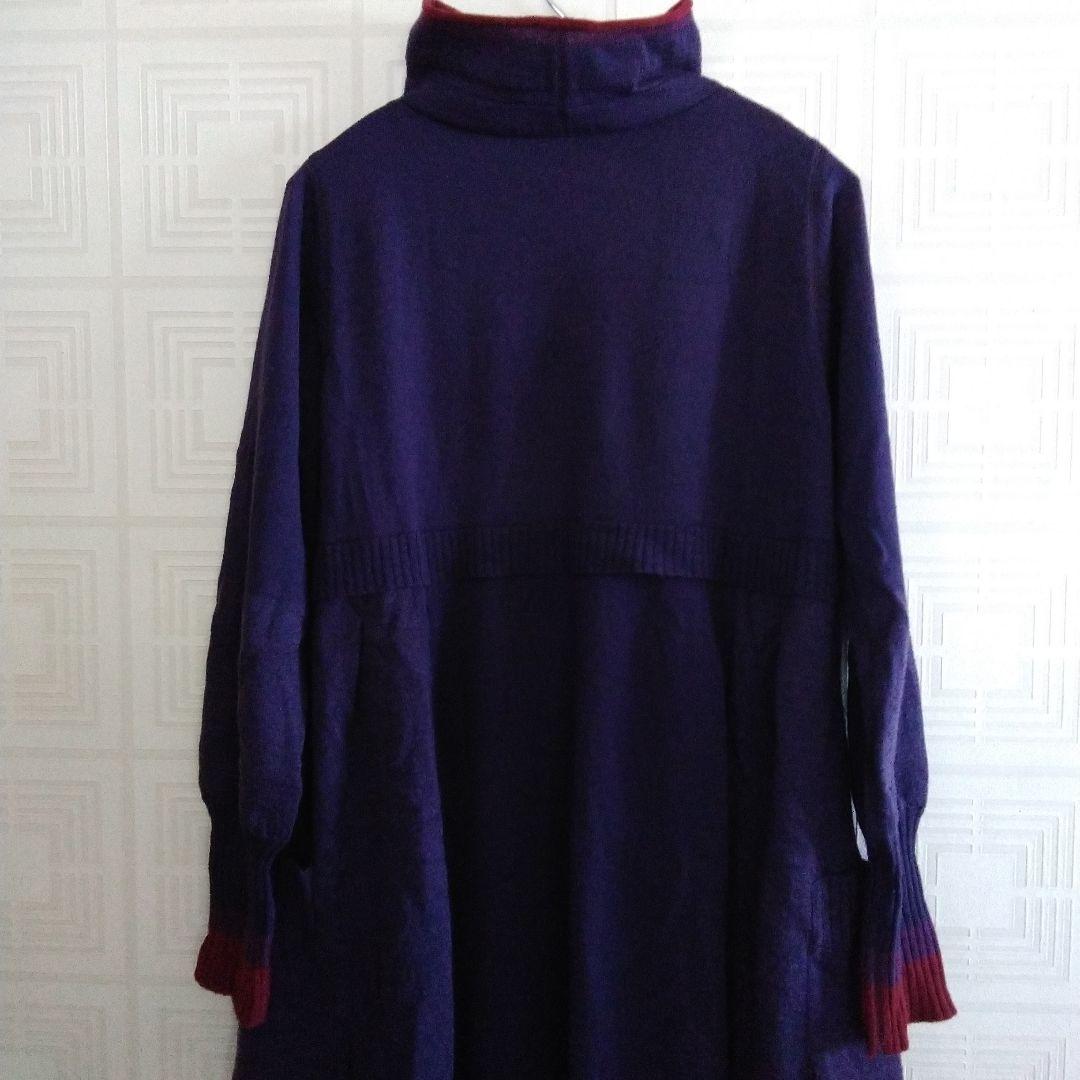 専用/センソユニコmic ★紫色 ハイネック ニットワンピース美品
