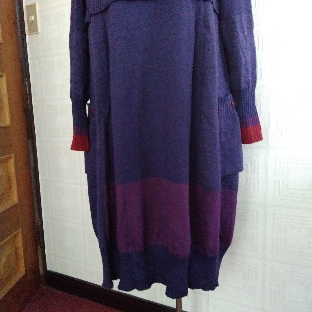 専用/センソユニコmic ★紫色 ハイネック ニットワンピース美品