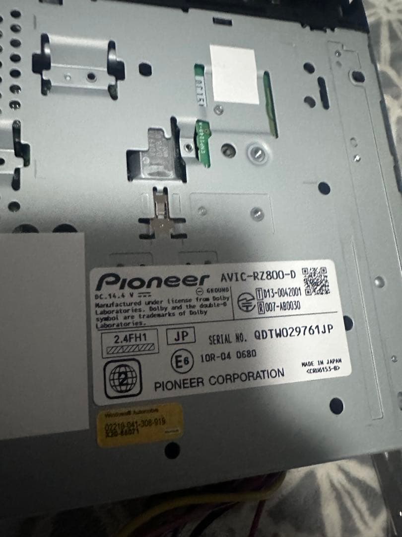 carrozzeria AVIC-RZ800-D ナビ　カロッツエリア