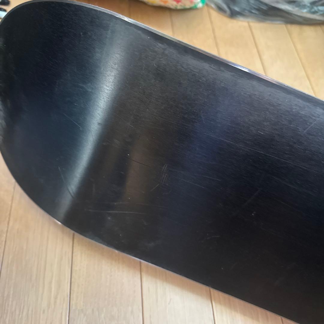ジャンク品　スノーボード 青/黒 グラフィックデザイン　108センチ3点セット