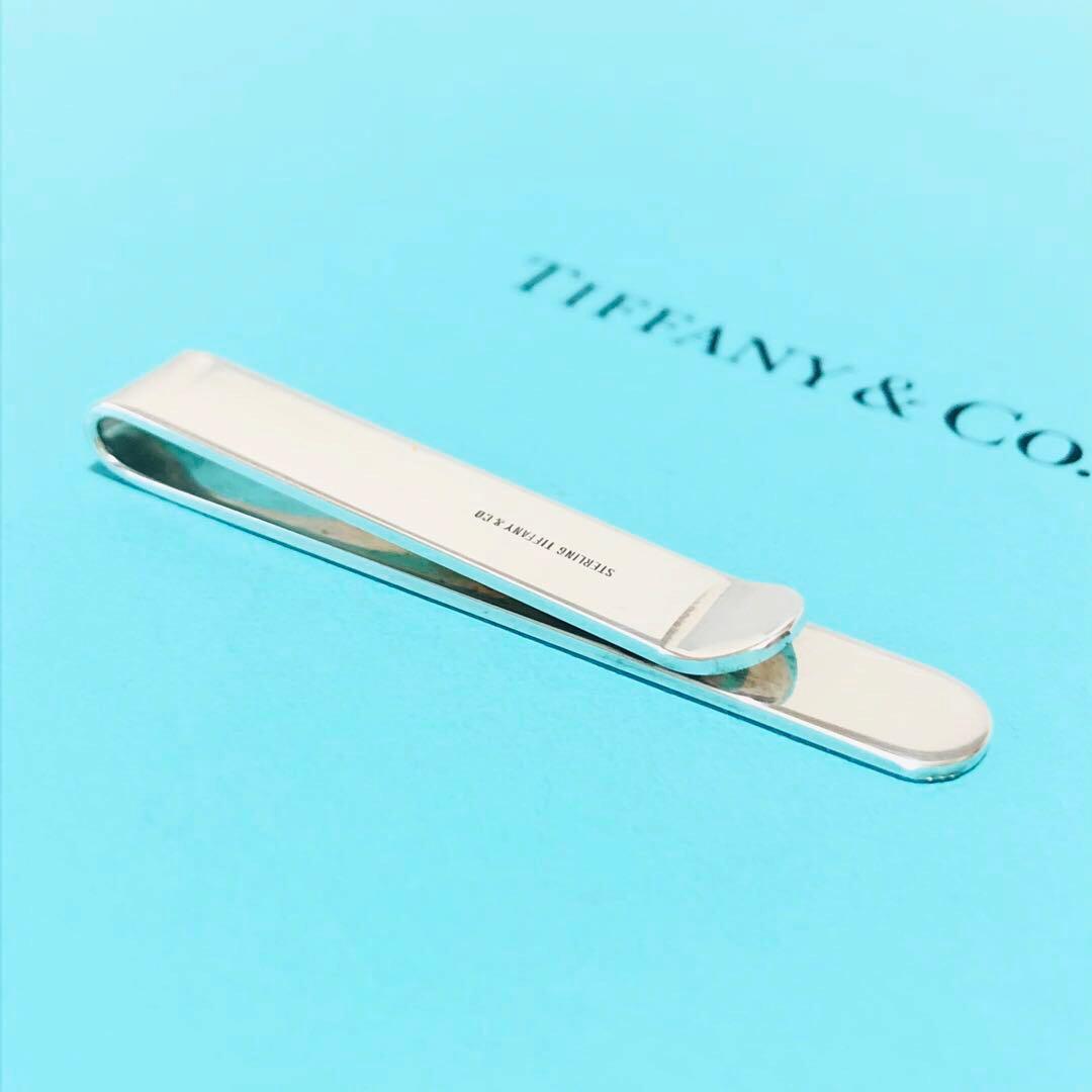 美品 TIFFANY エンジンターン ネクタイピン タイバー M255051