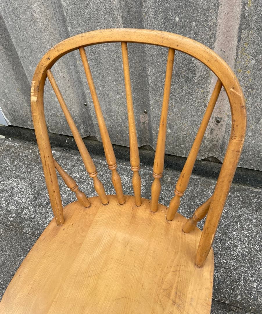ビンテージ/飛騨家具/WINDS/太平/ウィンザーチェア/フープバックチェア/①