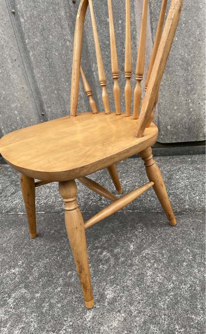 ビンテージ/飛騨家具/WINDS/太平/ウィンザーチェア/フープバックチェア/①