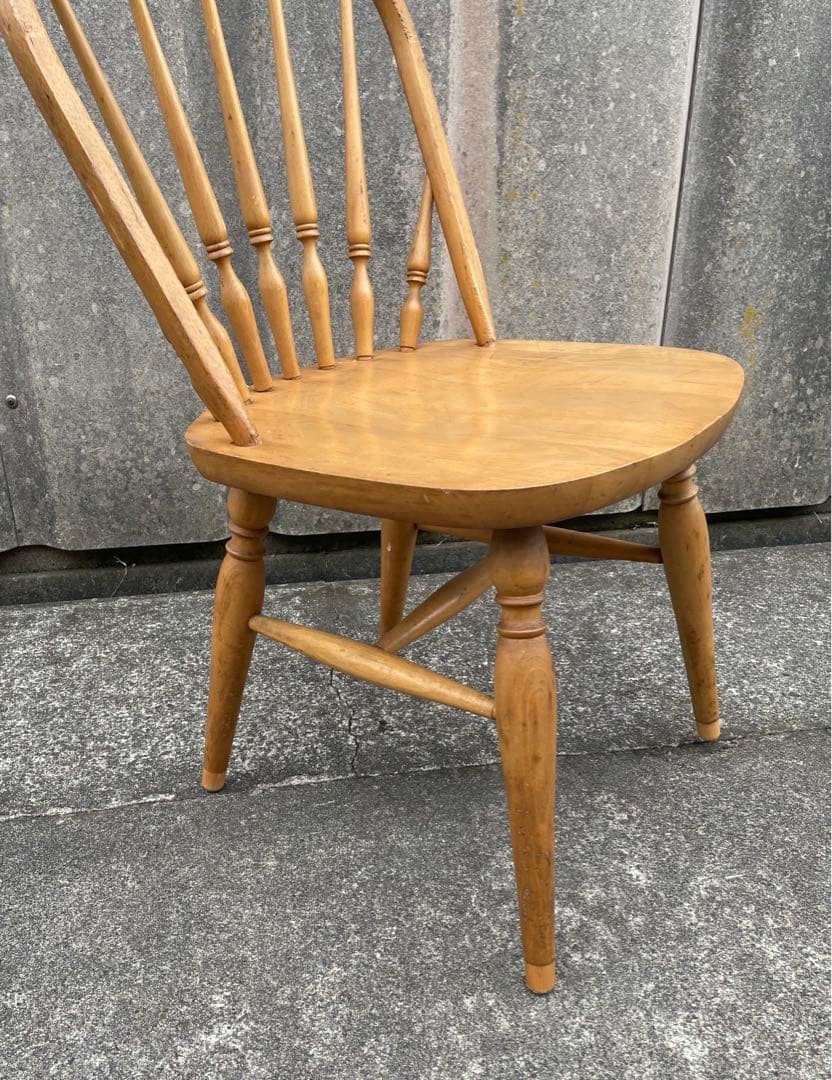 ビンテージ/飛騨家具/WINDS/太平/ウィンザーチェア/フープバックチェア/①