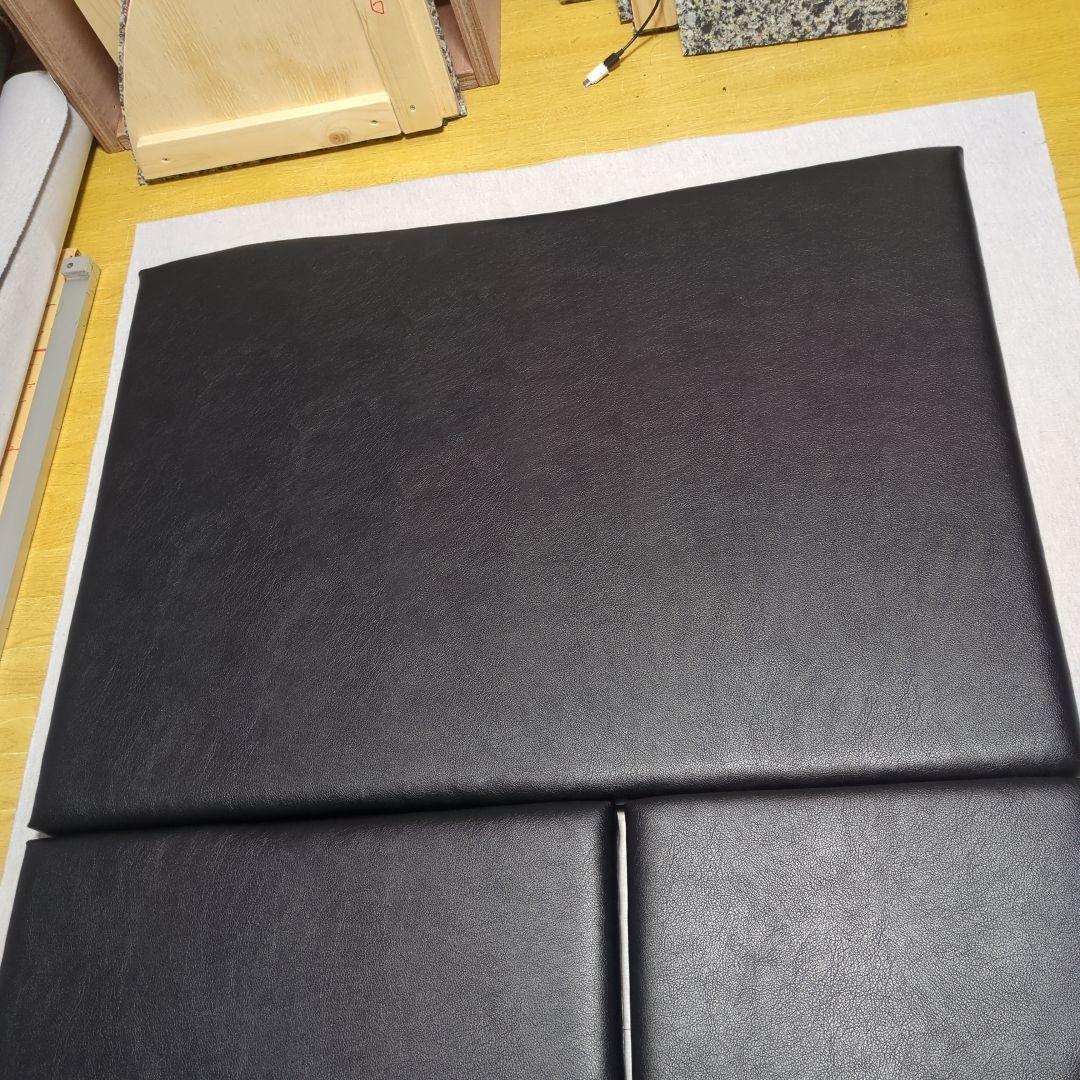 【タコちゃん】フラット4点セット【ブラックレザー】&ハイルーフ棚【型紙】