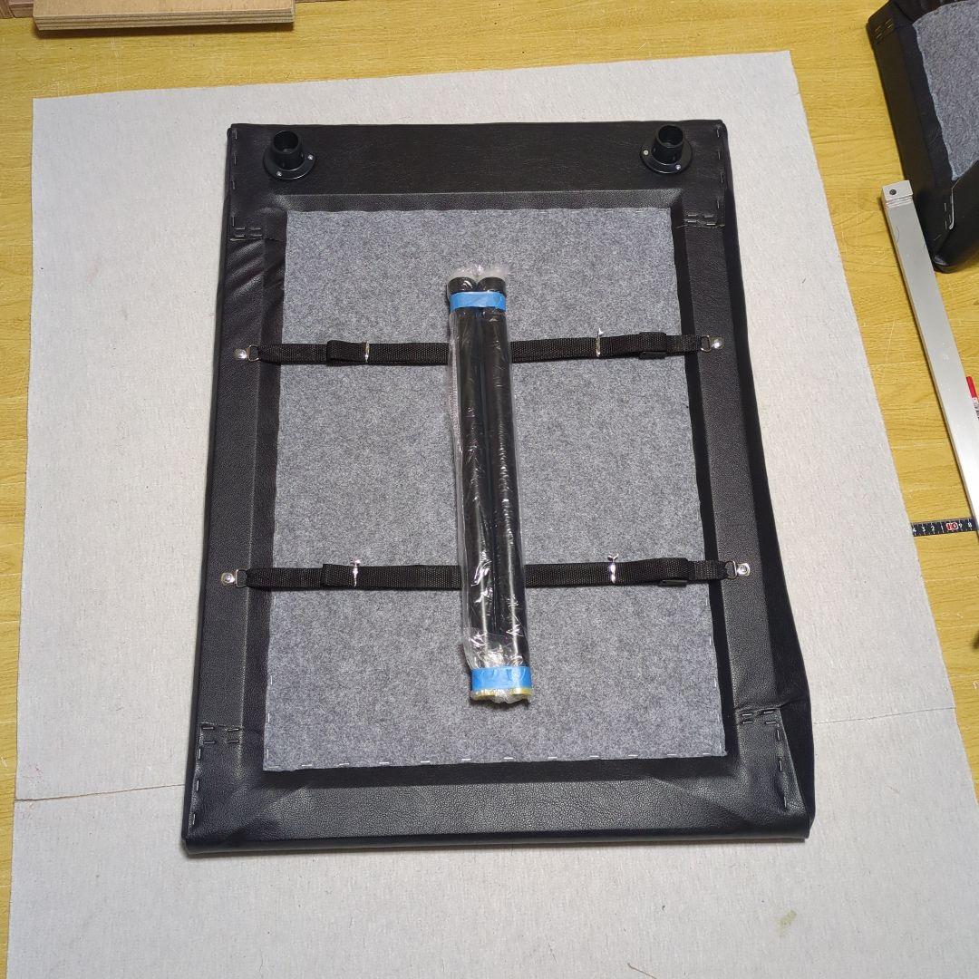 【タコちゃん】フラット4点セット【ブラックレザー】&ハイルーフ棚【型紙】