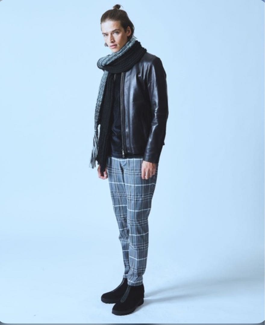 5351 pour les hommesデザインチェックパンツ shellac