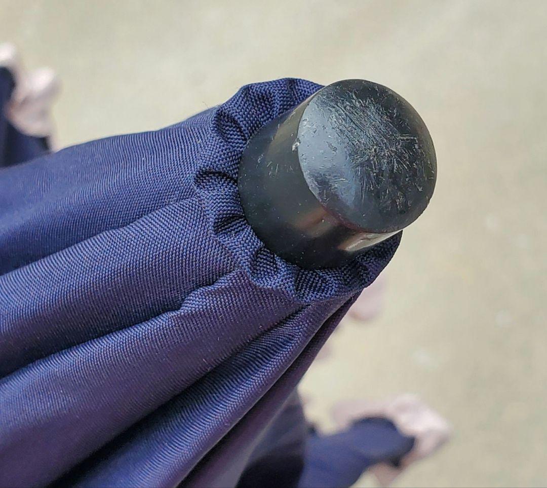 【ぴよちゃん】芦屋ロサブランネイビー×ピンク折りたたみ 2段シングルフリル