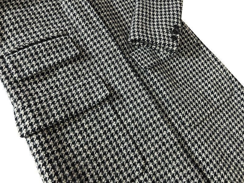 定価99360円 マーガレットハウエル 千鳥柄 ツイード チェスター コート S