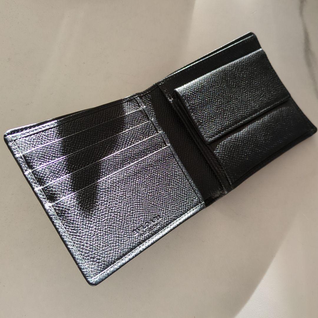 ブルガリレザー二つ折り財布美品