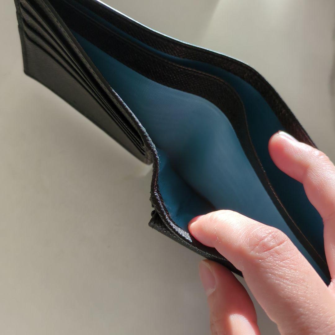 ブルガリレザー二つ折り財布美品