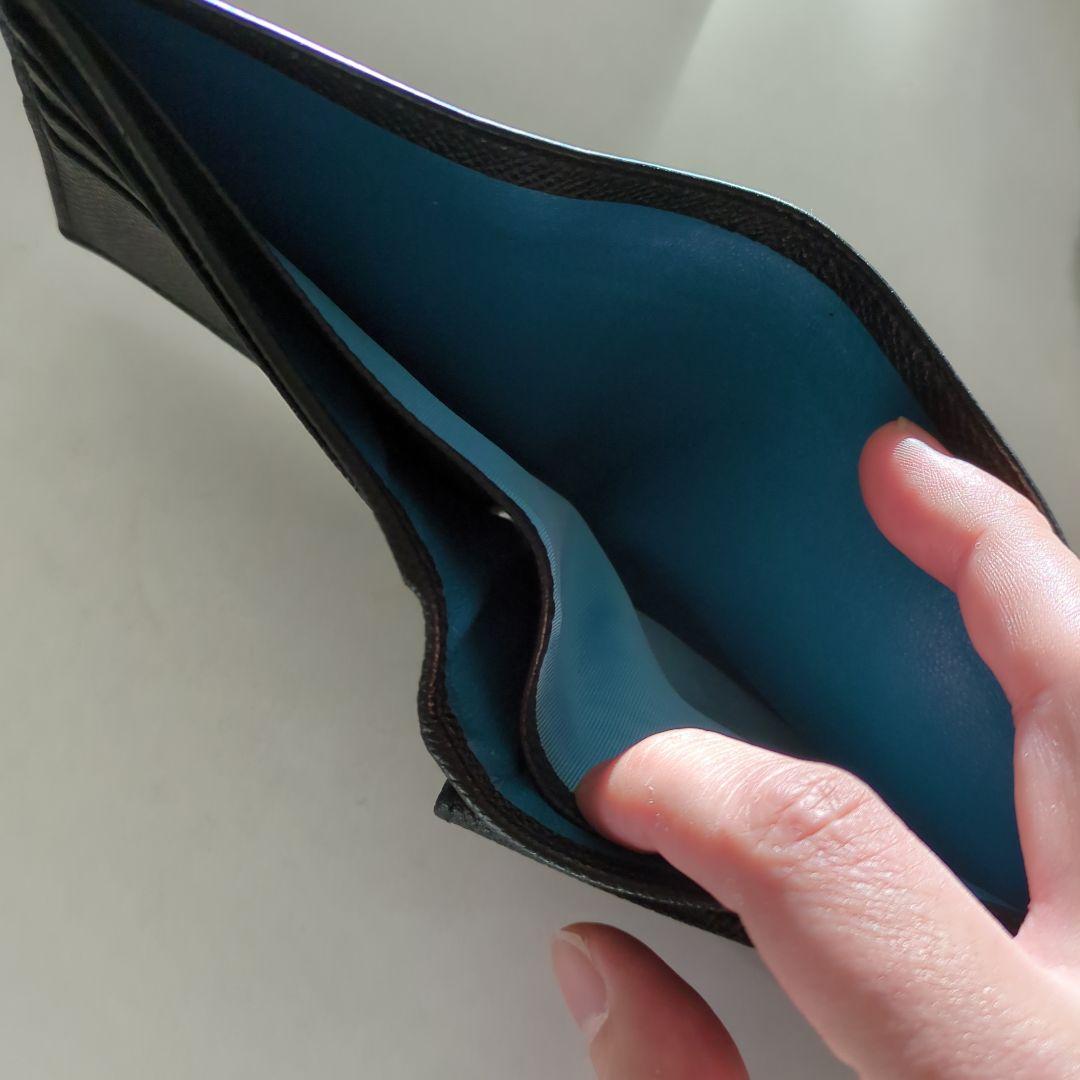 ブルガリレザー二つ折り財布美品