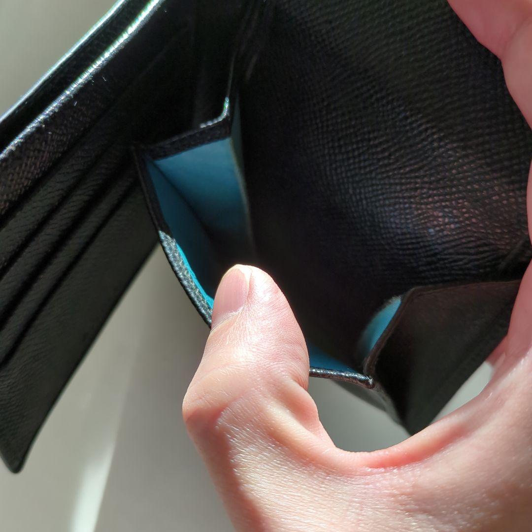 ブルガリレザー二つ折り財布美品