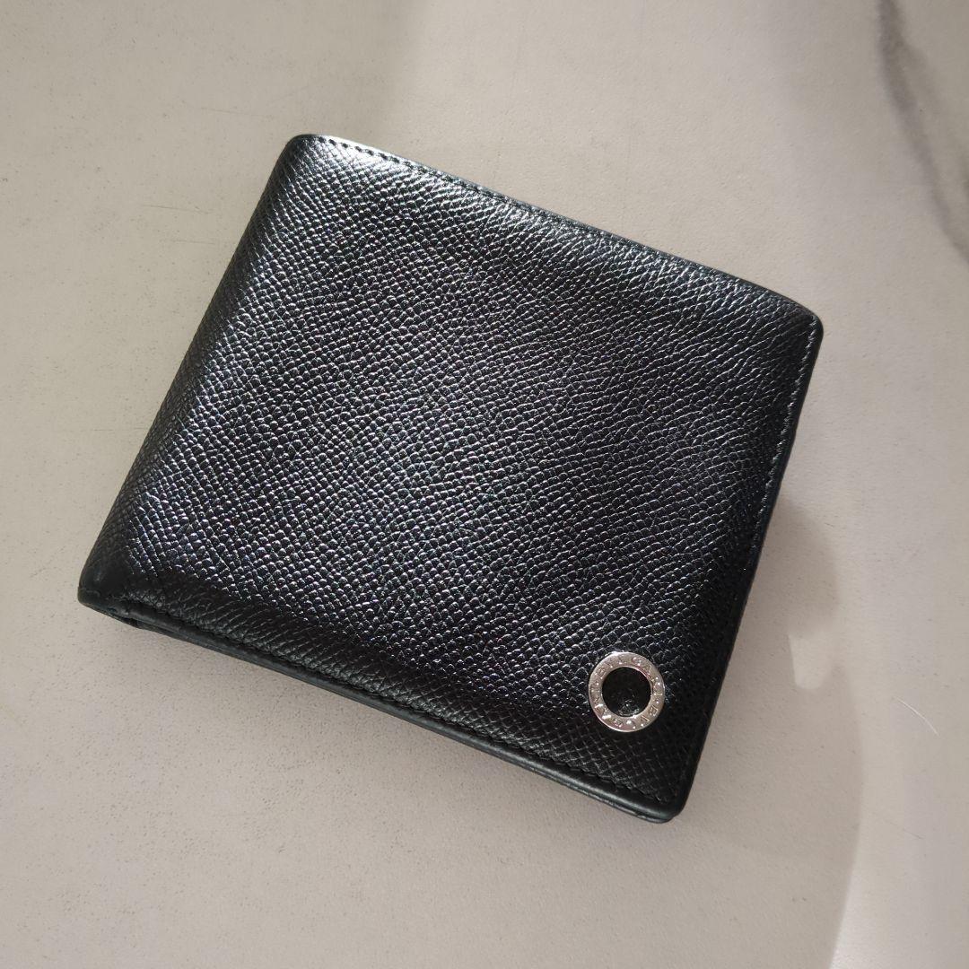 ブルガリレザー二つ折り財布美品
