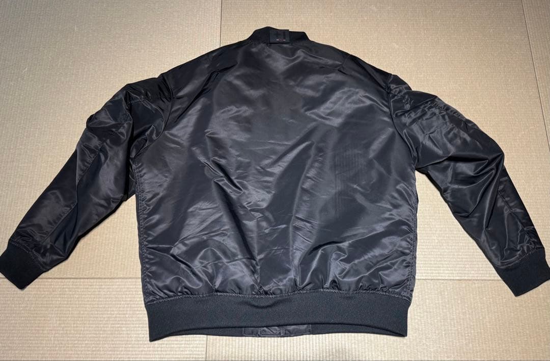 UNIQLO+JハイブリッドダウンオーバーサイズMA-1 2XLブラックユニクロ