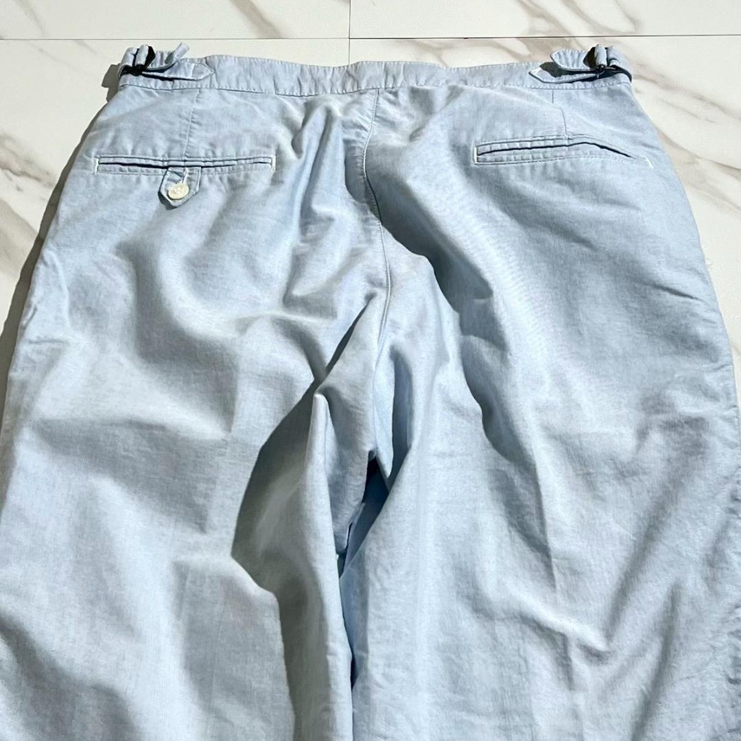 希少70s 80s　USA製　ラルフローレン　コットン　スラックス　アジャスター