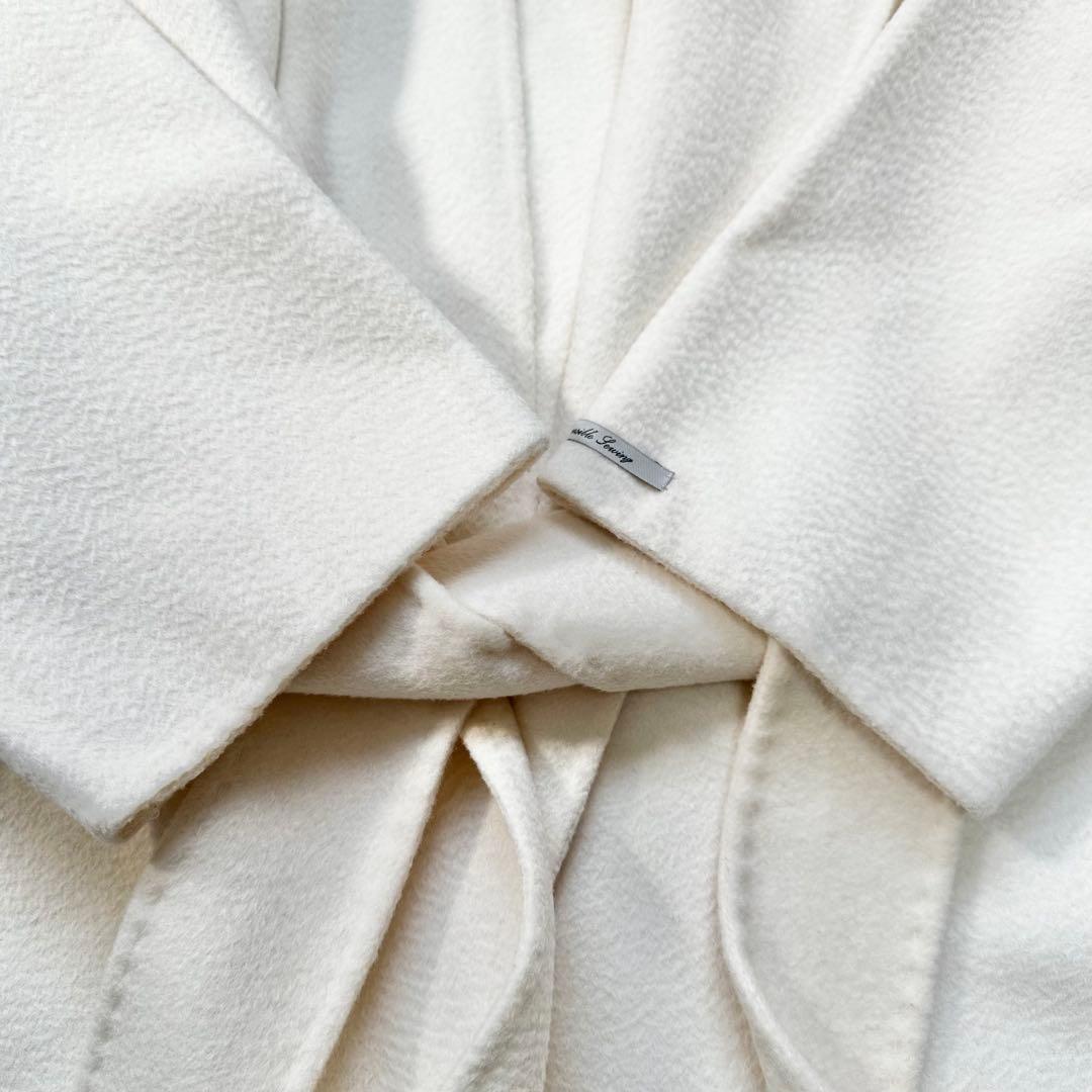 名品◎セルフォード FOODED リバーコート Aライン アイボリー 38