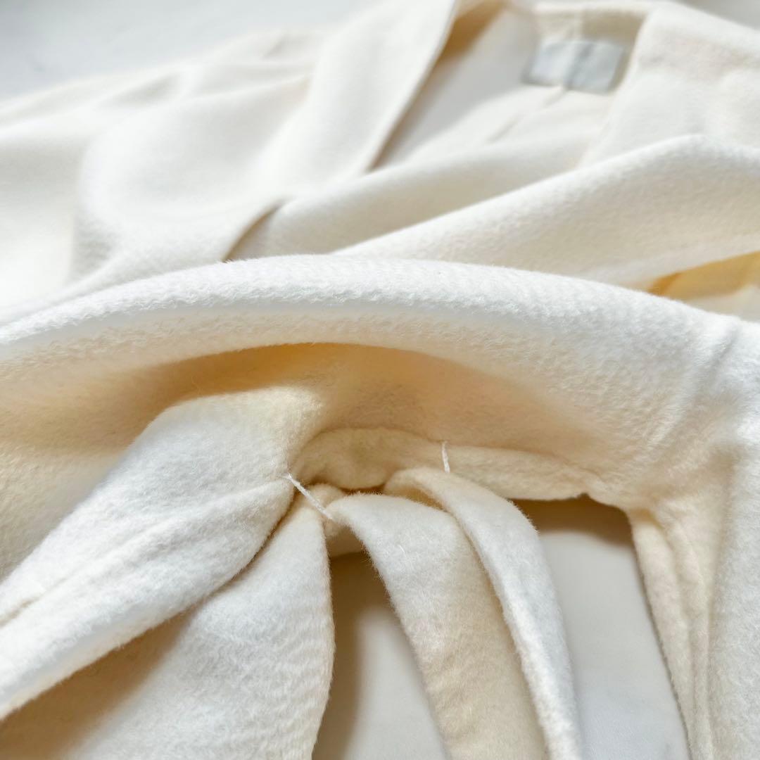 名品◎セルフォード FOODED リバーコート Aライン アイボリー 38