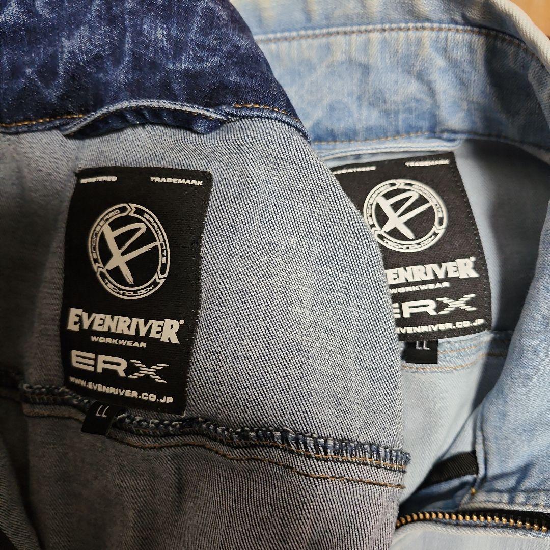 R、K様ご確認用イーブンリバー　ストレッチデニム 上下2着セット上LL下Lサイズ