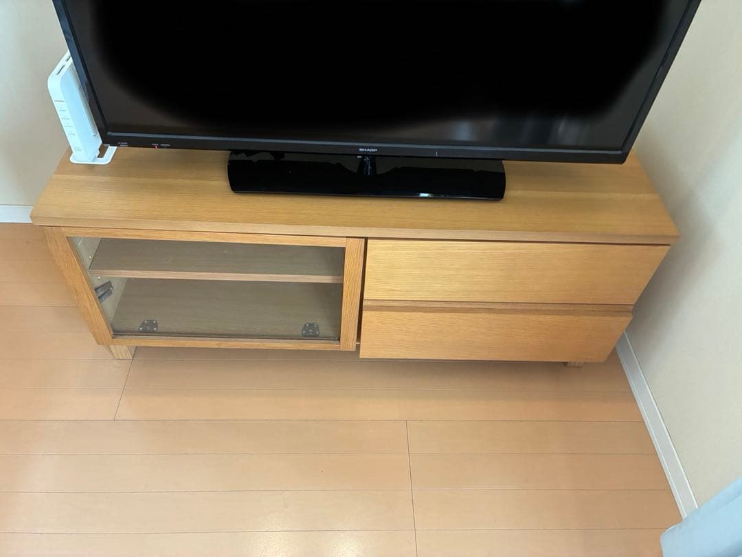 無印良品 テレビボード テレビ台 110cm 奥行40cm 廃盤品　オーク材