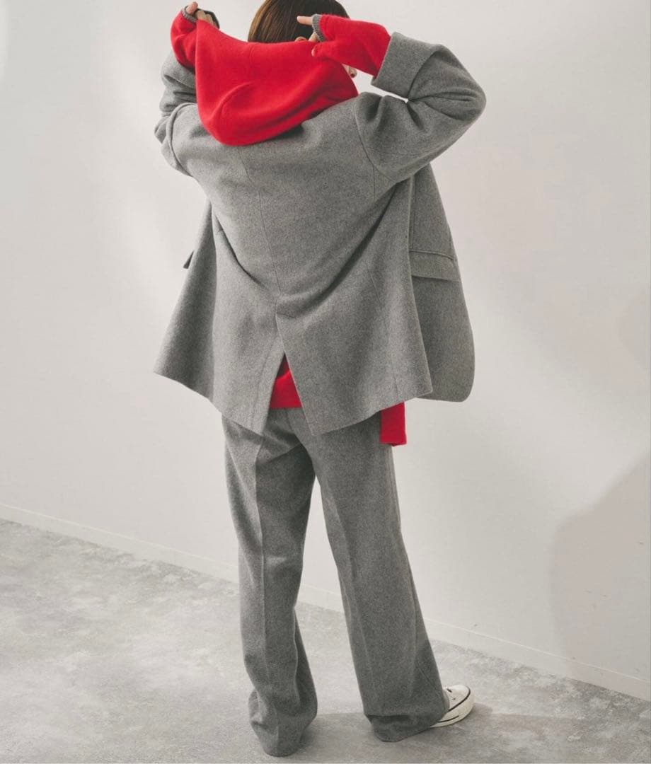 スピック＆スパン　Higuchi*Sカシミヤ混フードマフラー