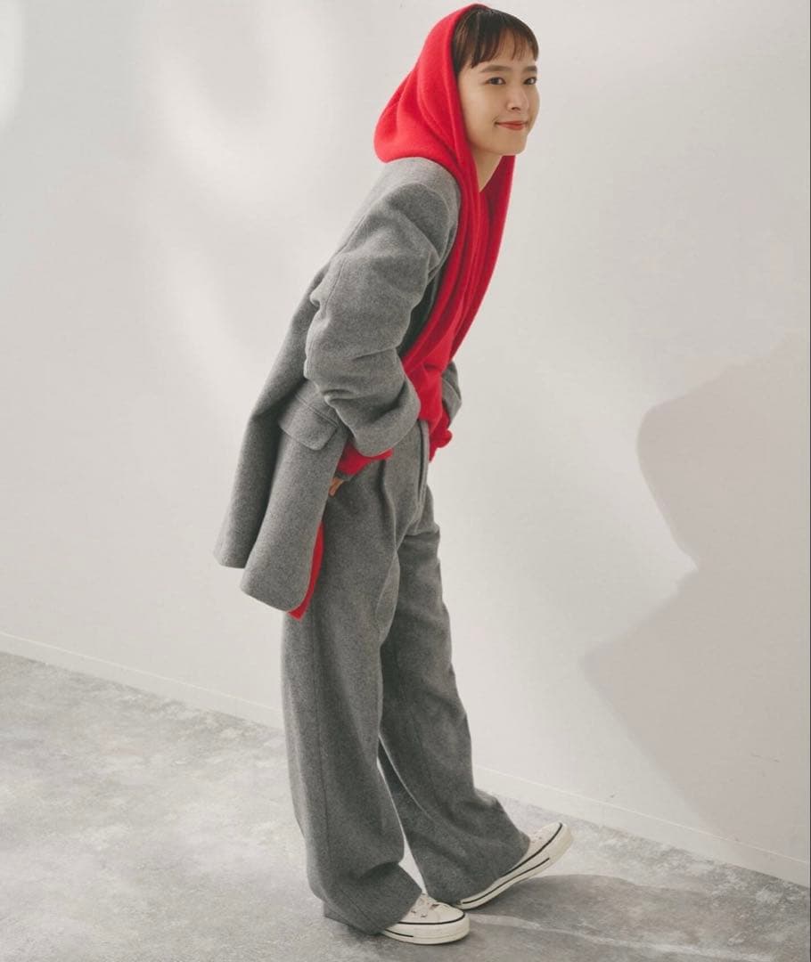 スピック＆スパン　Higuchi*Sカシミヤ混フードマフラー