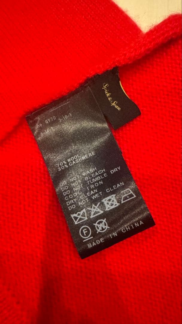 スピック＆スパン　Higuchi*Sカシミヤ混フードマフラー