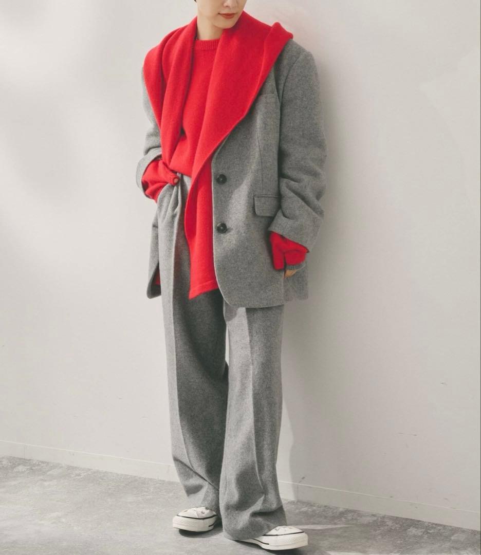 スピック＆スパン　Higuchi*Sカシミヤ混フードマフラー