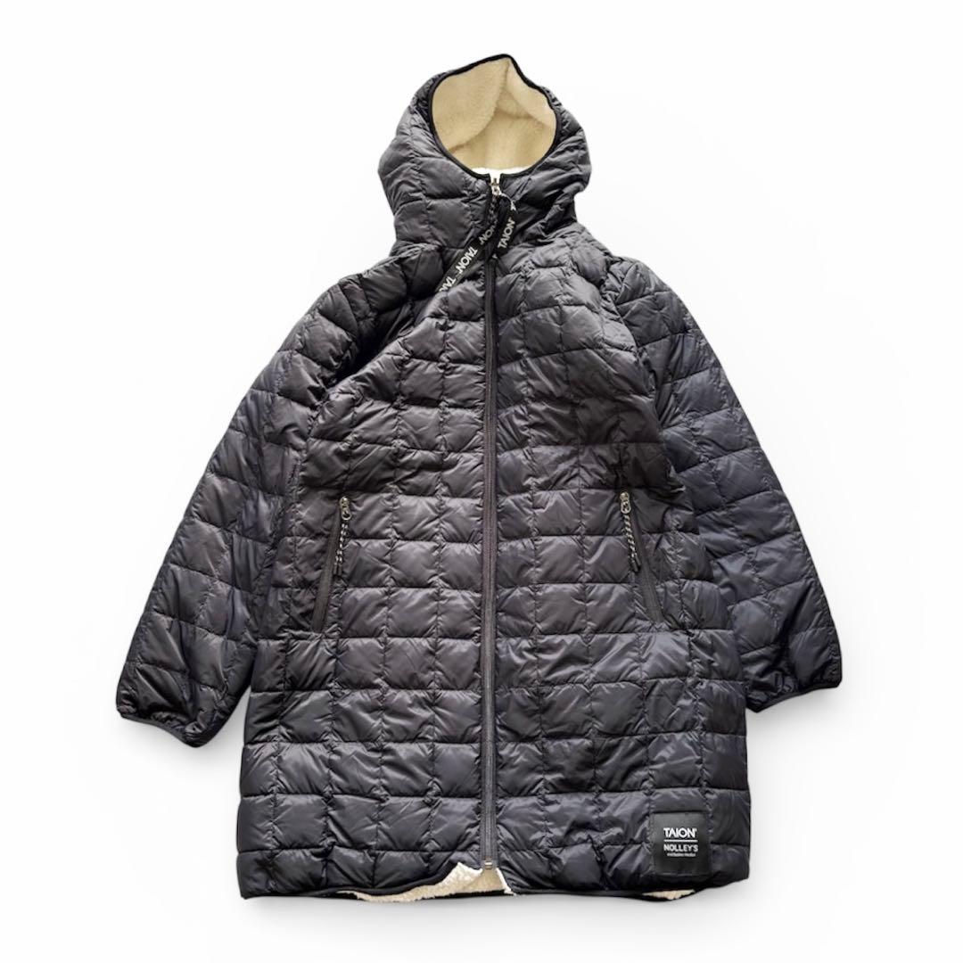 【極美品】　ノーリーズ　タイオン　ボア　ダウン　フードコート　リバーシブル