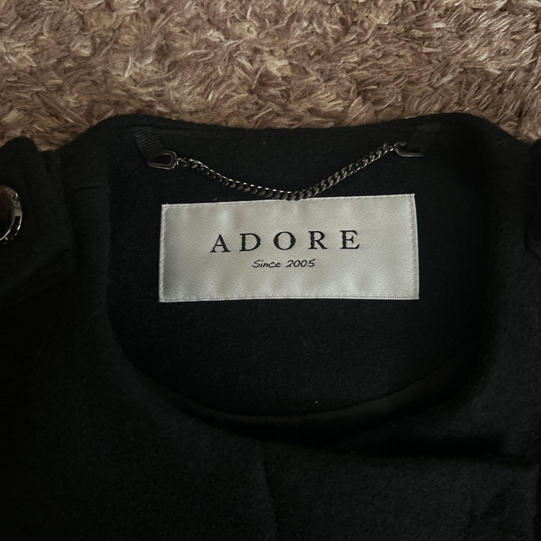 ADORE ブラック ポンチョ ケープコート サイズ38