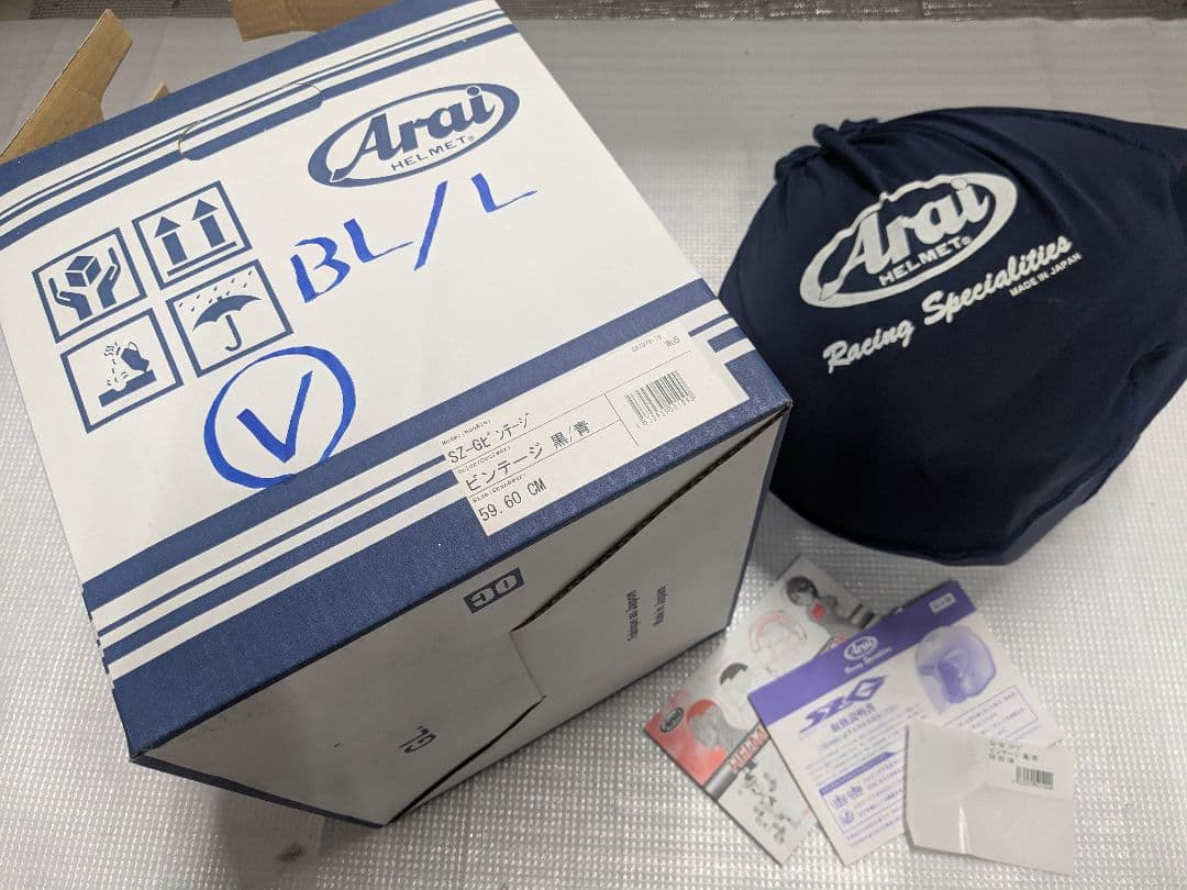 B*V様 Arai SZ G アライ ビンテージ フルフェイス ヘルメット 沖縄
