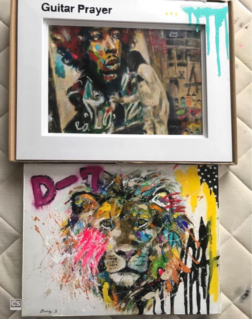 Grab the flag2 ライオン　キャンバスF6号　BAEZ3