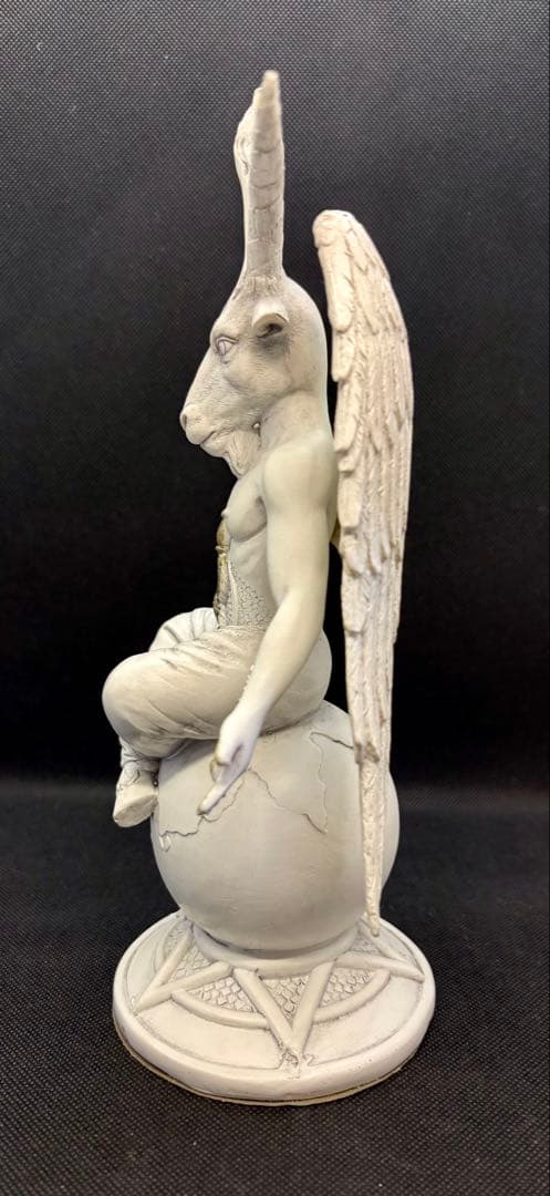 バフォメット像26cm2体セットエリファスレヴィ　テンプル騎士団バホメット置物