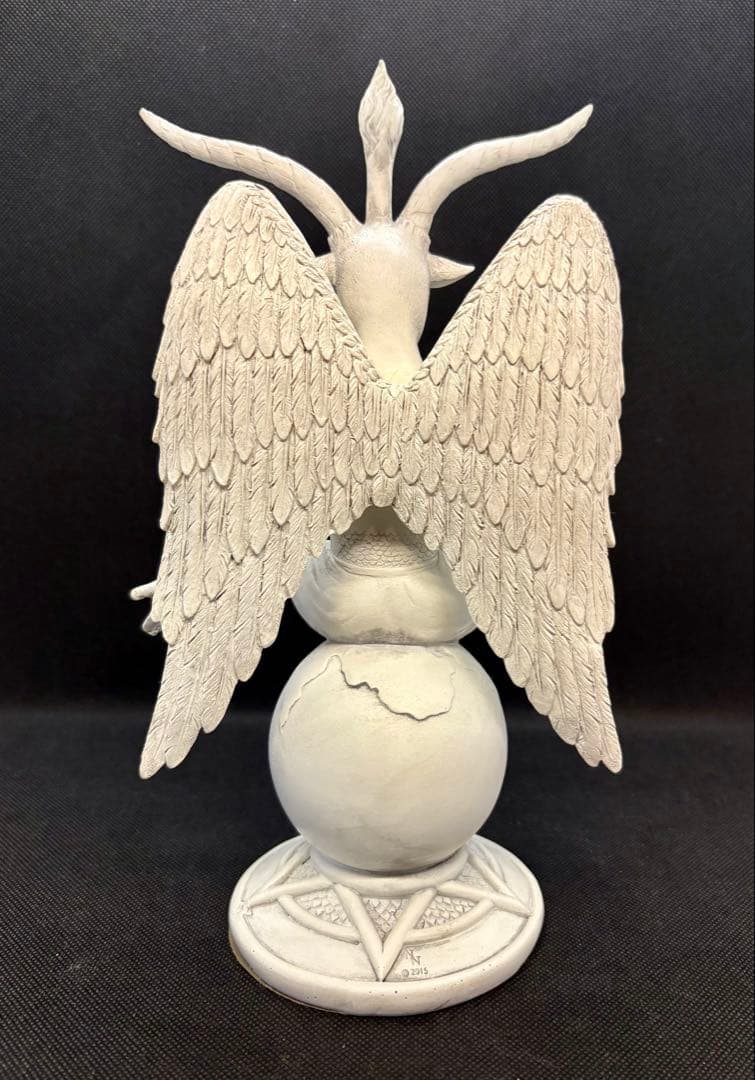 バフォメット像26cm2体セットエリファスレヴィ　テンプル騎士団バホメット置物