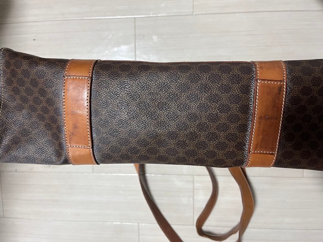 CELINE セリーヌ マカダム柄 トートバッグ レザー