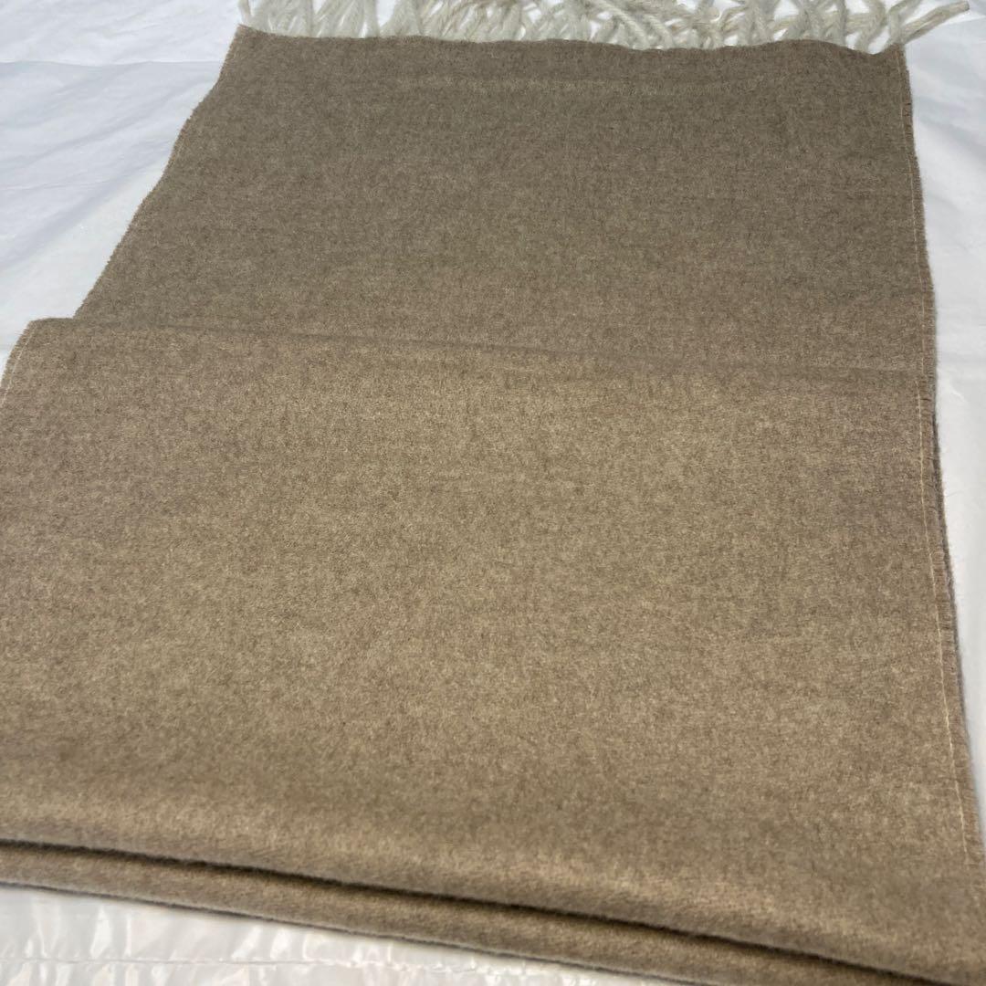 極美品 チェザーレガッティ カシミヤ100％ リバーシブルマフラー イタリア製