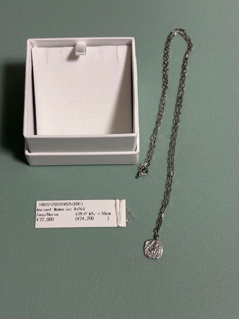 MARIHA マリハ　zeus/horse レクタングルネックレス　50cm