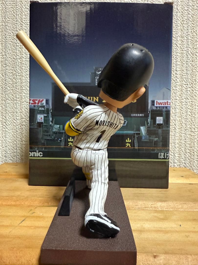 阪神タイガース ボブルヘッド人形　#1森下　フィギュア バッティングポーズ