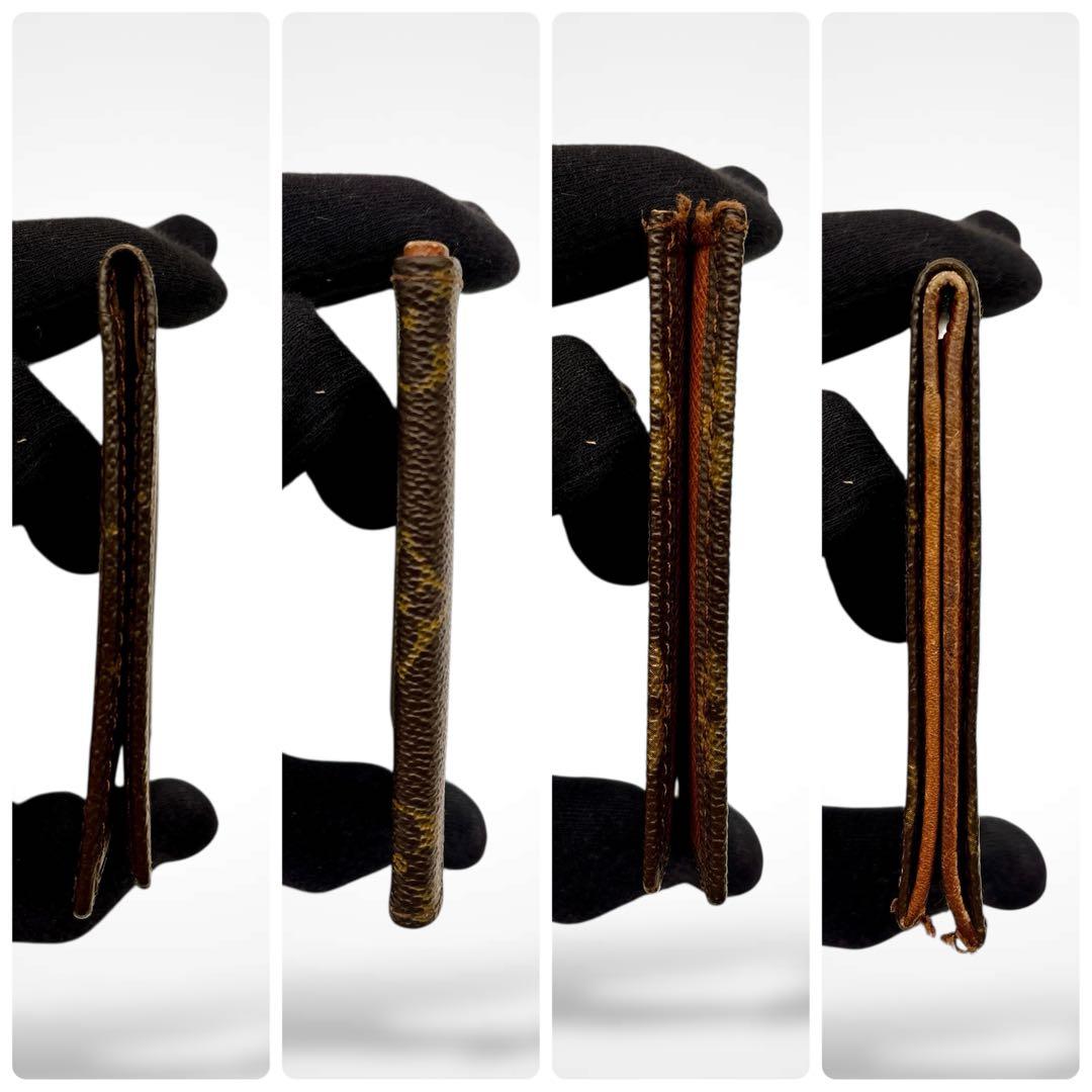 ルイヴィトン モノグラム ポルト ビエ カルト ブルー 二つ折り財布 廃盤モデル