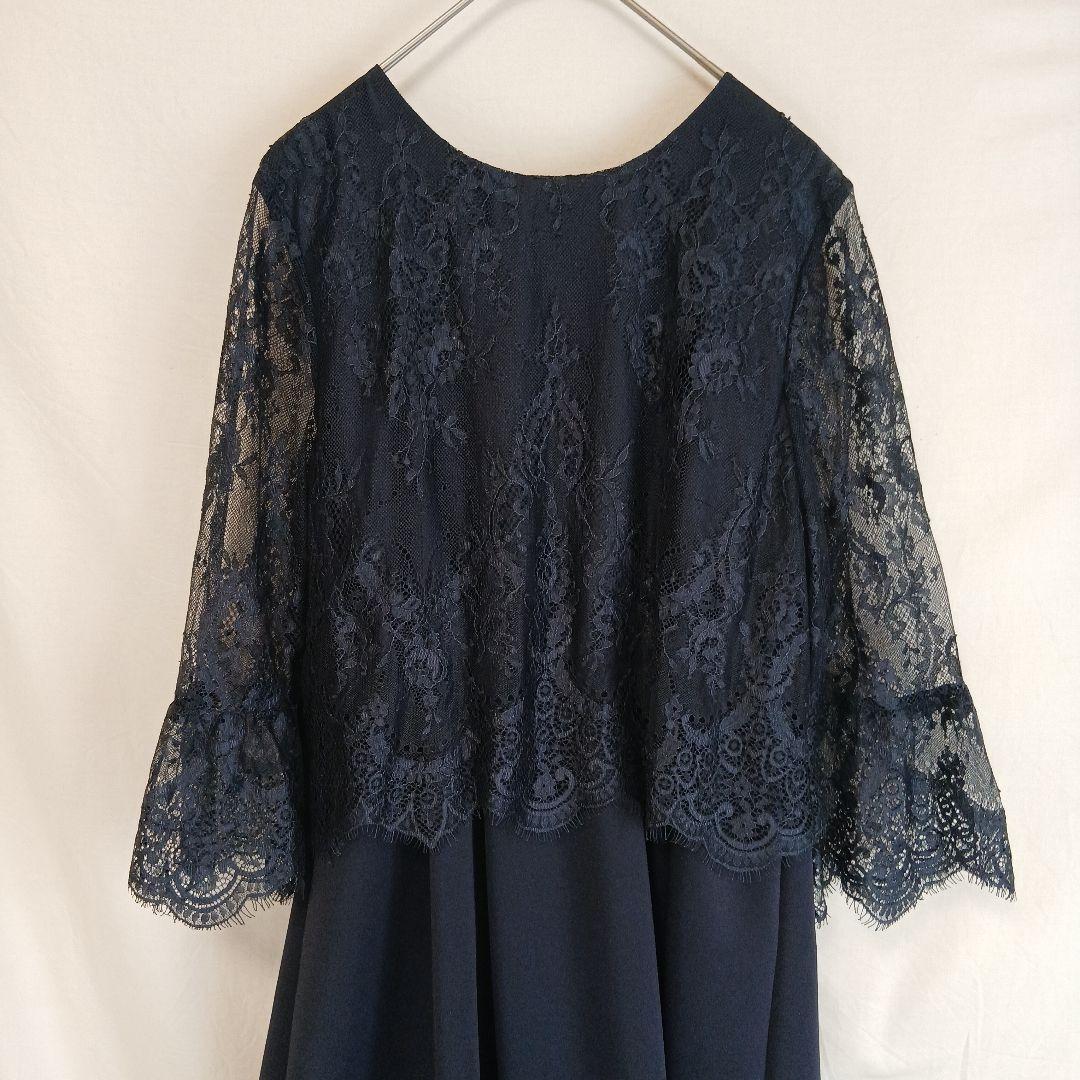 本日限定価格 フォーマル ママスーツ ワンピース ドレス ネイビー 卒業式