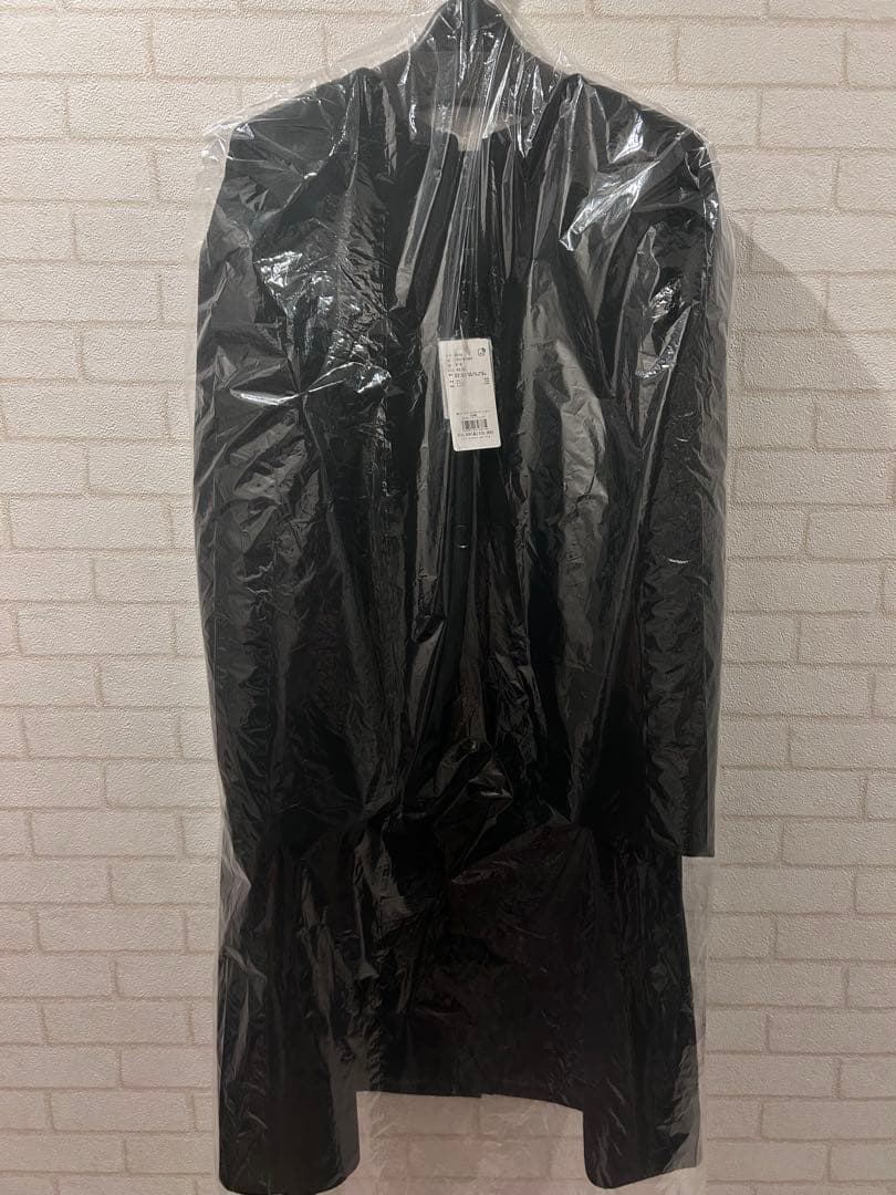 UNTITLED アンタイトル カシミヤ混ノーカラーコート 黒 ブラック 5L