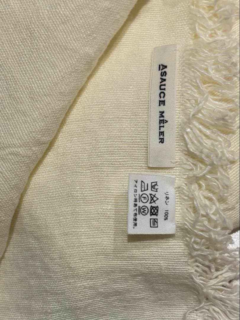ASAUCE MELER クリーム色 ストール