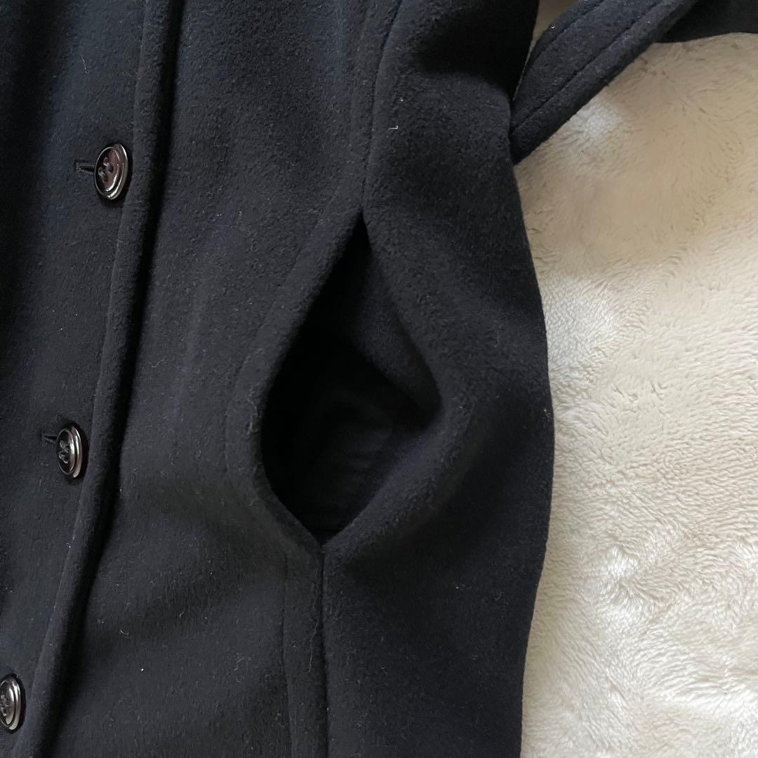 希少42✨マックスマーラMAX＆Co.アンゴラ女優襟ロングコート黒マニュエラXL