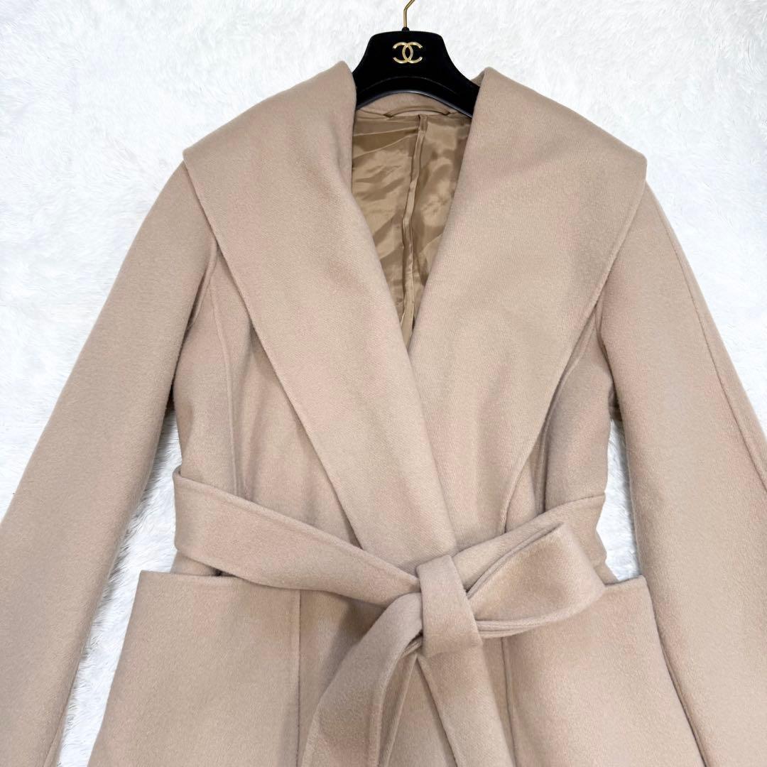 【極美品✨】アナイ 定価10万 シャルムビーバーショールカラーコート 38